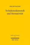 Verhaltensökonomik und Normativität cover