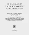 Die evangelischen Kirchenordnungen des XVI. Jahrhunderts cover