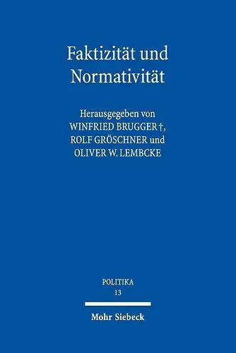 Faktizität und Normativität cover