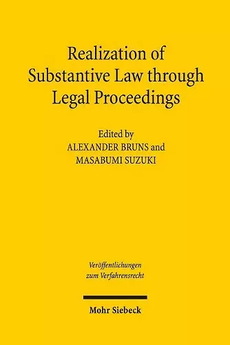 Realization of Substantive Law through Legal Proceedings cover