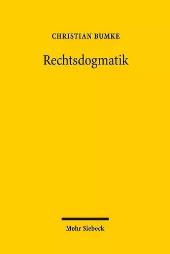 Rechtsdogmatik cover