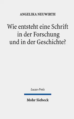 Wie entsteht eine Schrift in der Forschung und in der Geschichte? cover