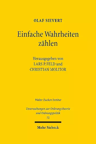 Einfache Wahrheiten zählen cover