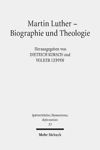 Martin Luther - Biographie und Theologie cover