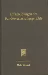 Entscheidungen des Bundesverfassungsgerichts (BVerfGE) cover