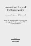 International Yearbook for Hermeneutics / Internationales Jahrbuch für Hermeneutik cover