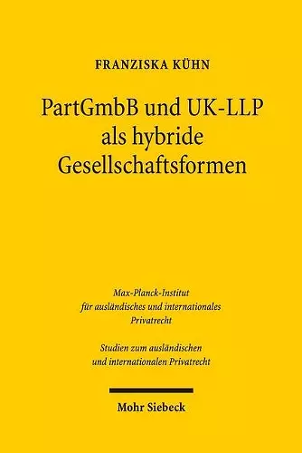 PartGmbB und UK-LLP als hybride Gesellschaftsformen cover