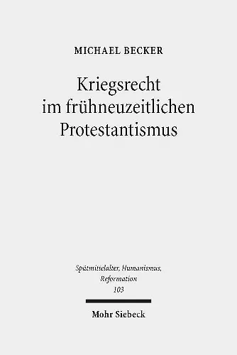 Kriegsrecht im frühneuzeitlichen Protestantismus cover