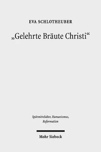 "Gelehrte Bräute Christi" cover