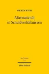 Alternativität in Schuldverhältnissen cover