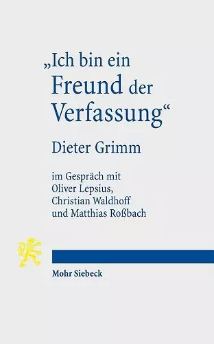 "Ich bin ein Freund der Verfassung" cover