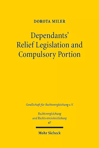 Dependants' Relief Legislation and Compulsory Portion cover