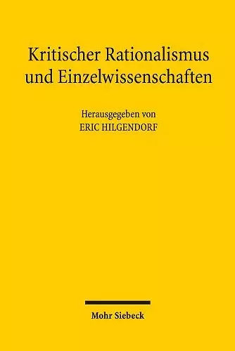 Kritischer Rationalismus und Einzelwissenschaften cover