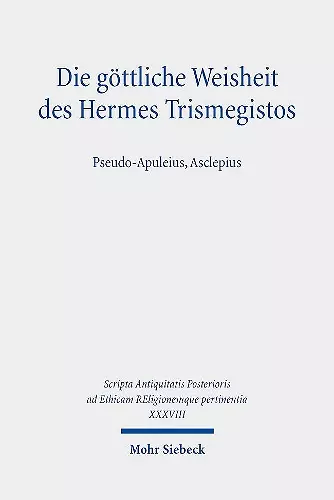 Die göttliche Weisheit des Hermes Trismegistos cover