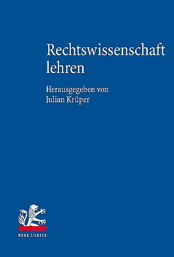 Rechtswissenschaft lehren cover