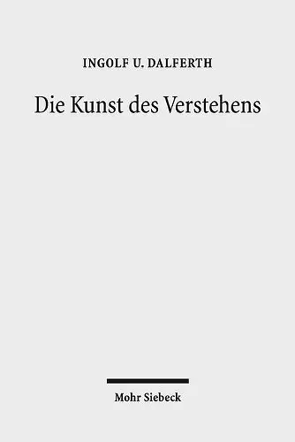 Die Kunst des Verstehens cover