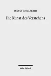 Die Kunst des Verstehens cover