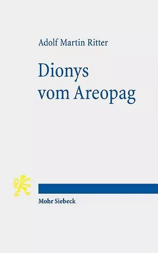 Dionys vom Areopag cover