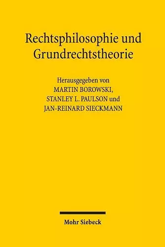 Rechtsphilosophie und Grundrechtstheorie cover