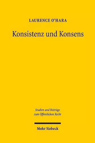 Konsistenz und Konsens cover