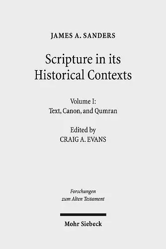 Scripture in Its Historical Contexts cover