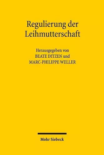 Regulierung der Leihmutterschaft cover