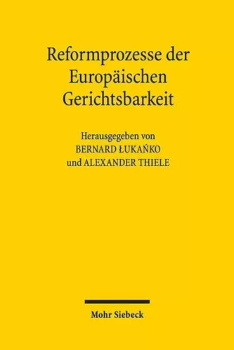 Reformprozesse der Europäischen Gerichtsbarkeit cover