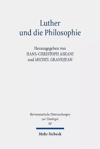 Luther und die Philosophie cover