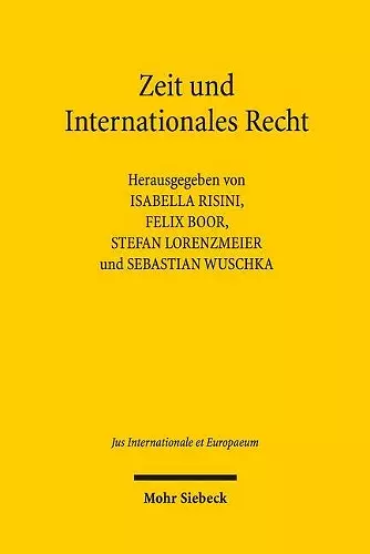 Zeit und Internationales Recht cover