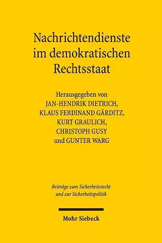 Nachrichtendienste im demokratischen Rechtsstaat cover