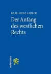 Der Anfang des westlichen Rechts cover