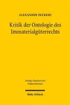 Kritik der Ontologie des Immaterialgüterrechts cover