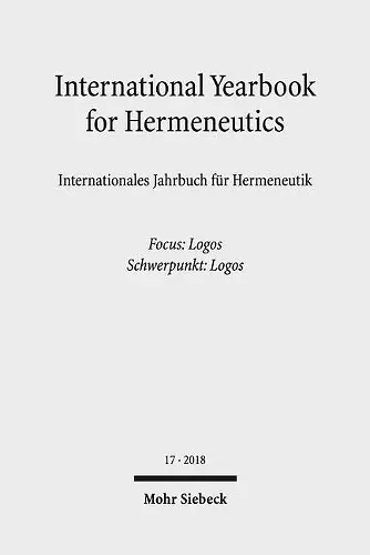 International Yearbook for Hermeneutics/Internationales Jahrbuch für Hermeneutik cover