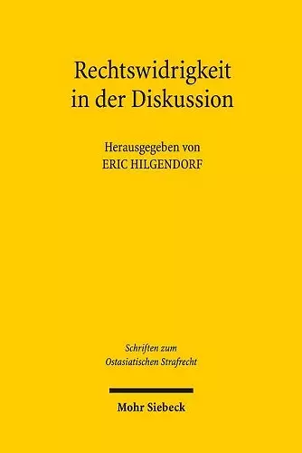 Rechtswidrigkeit in der Diskussion cover