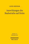 Auswirkungen des Baubetriebs auf Dritte cover