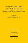 German National Reports on the 20th International Congress of Comparative Law cover