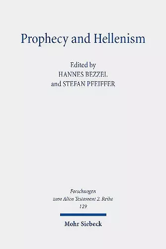 Prophecy and Hellenism cover