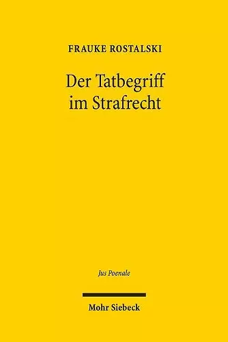 Der Tatbegriff im Strafrecht cover