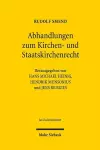 Abhandlungen zum Kirchen- und Staatskirchenrecht cover
