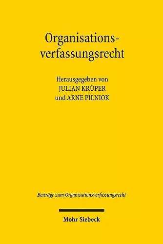 Organisationsverfassungsrecht cover