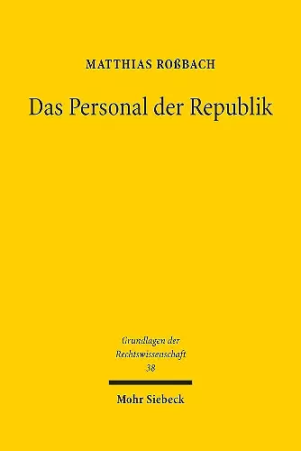 Das Personal der Republik cover