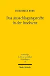 Das Ausschlagungsrecht in der Insolvenz cover