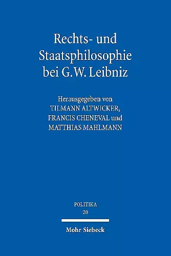 Rechts- und Staatsphilosophie bei G.W. Leibniz cover