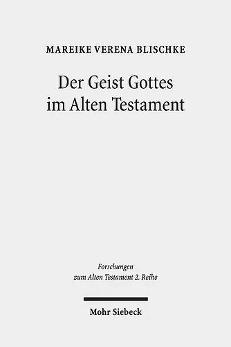 Der Geist Gottes im Alten Testament cover