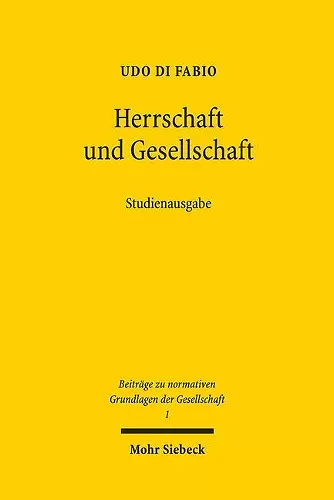 Herrschaft und Gesellschaft cover