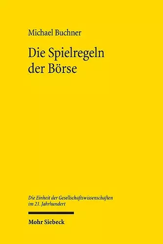 Die Spielregeln der Börse cover