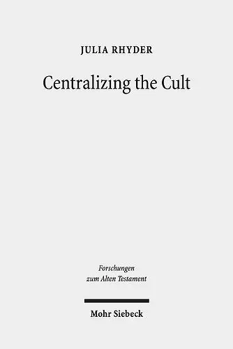 Centralizing the Cult cover