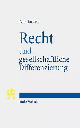 Recht und gesellschaftliche Differenzierung cover