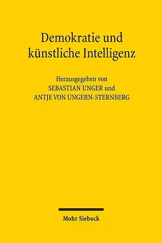 Demokratie und künstliche Intelligenz cover