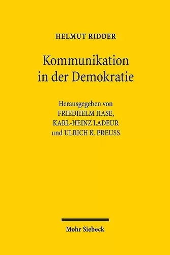 Kommunikation in der Demokratie cover